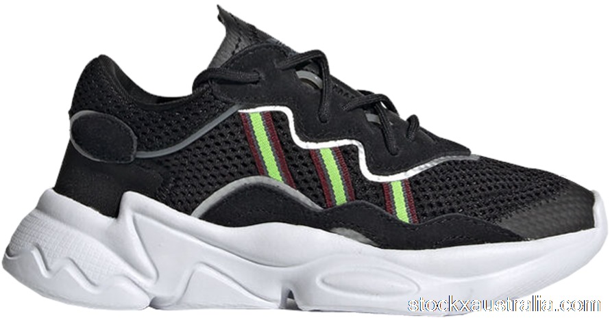 adidas Ozweego Core Black Solar Green (PS) EE8288 QH