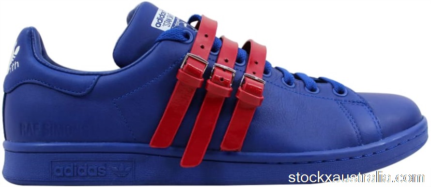 adidas Raf Simons Stan Smith Strap Royal Blue Red AQ2723 QH