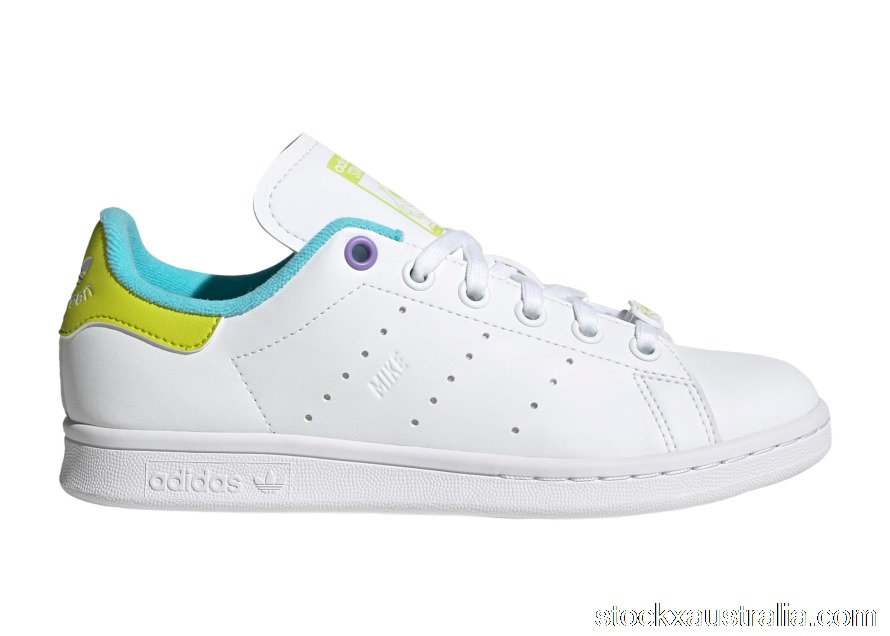 adidas Stan Smith Monsters Inc. Mike Wazowski White (Kids) GY3532 QH