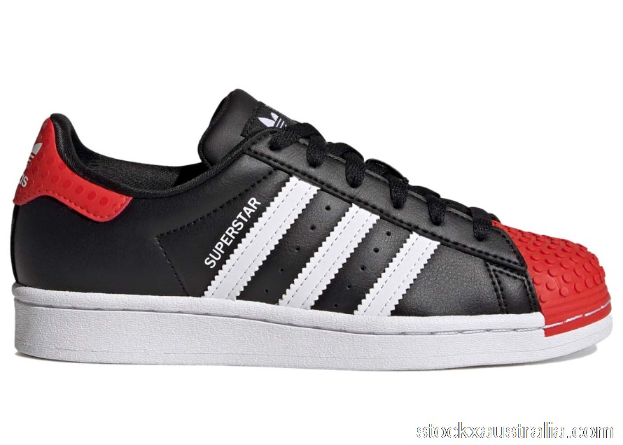 adidas Superstar LEGO Black Red White (GS) GX3382 QH