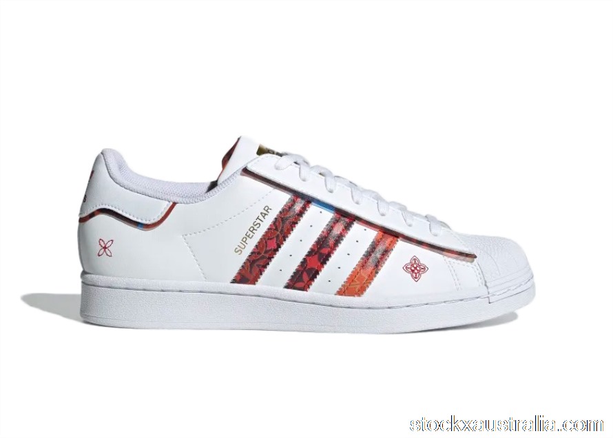 adidas Superstar Lunar New Year White Red GX8839 QH