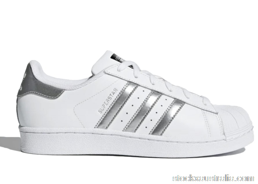 adidas Superstar White Silver Metallic AQ3091 FX2329 QH