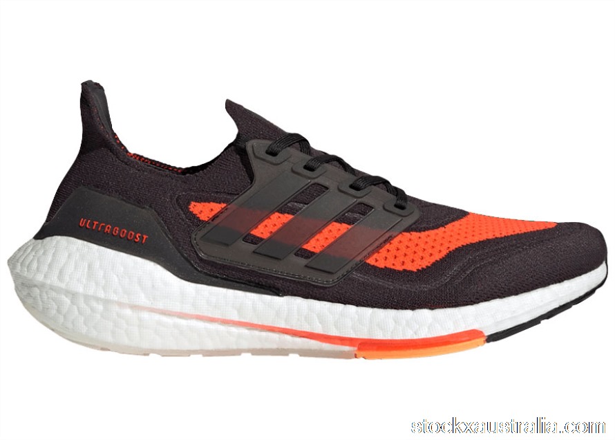 adidas Ultra Boost 21 Carbon Solar Red FZ2559 QH